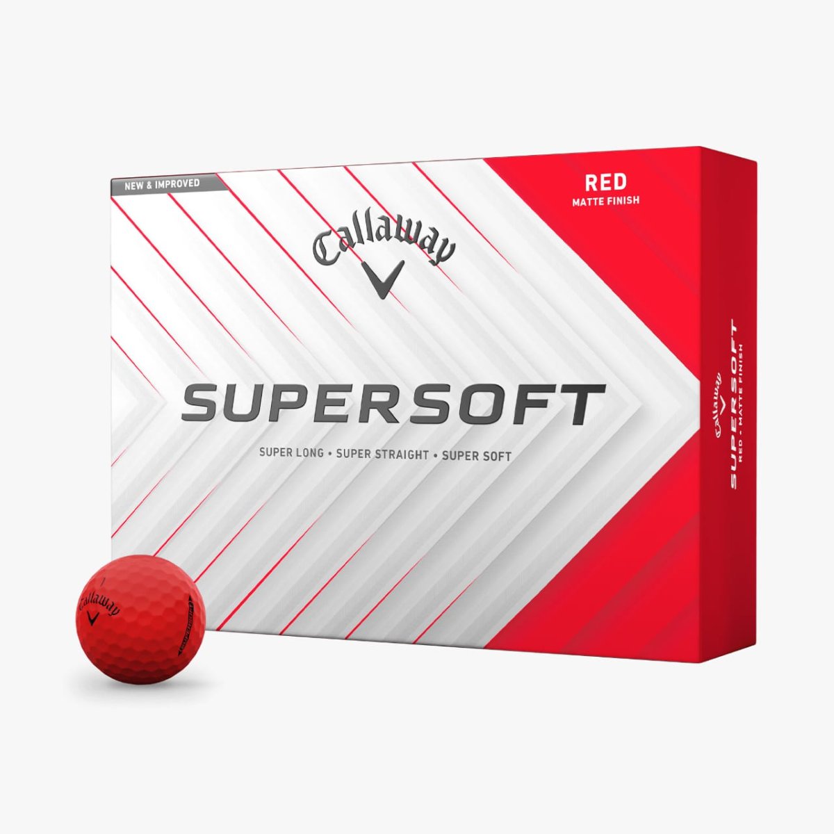 Bolas de golf Callaway Supersoft Rojas